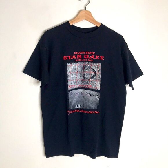 Vtg fruit of the loom peach state April 2000 atlanta astrology T-shirt M - Picture 1 of 9